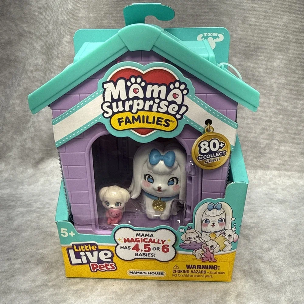 Little Live Pets Mama Surprise Families MALTESE Family Playset New Limited NIB‎